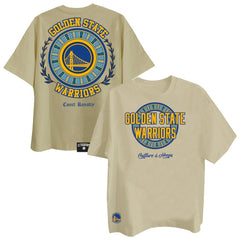 Khaki Golden State Warriors Two Hype Worldwide Collection Premium T-Shirt sale | NBA