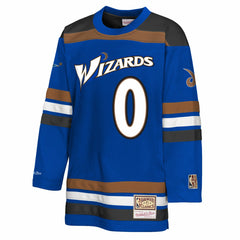Blue Gilbert Arenas Washington Wizards Youth Maxxed Out 2.0 Fashion Hockey Jersey | NBA