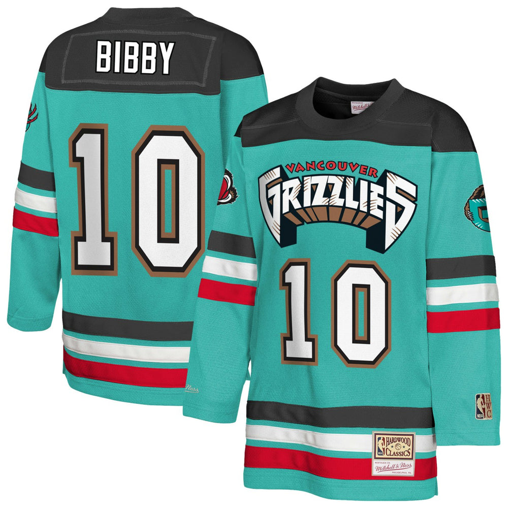Turquoise Mike Bibby Memphis Grizzlies Youth Maxxed Out 2.0 Fashion Hockey Jersey | NBA