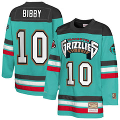Turquoise Mike Bibby Memphis Grizzlies Youth Maxxed Out 2.0 Fashion Hockey Jersey | NBA