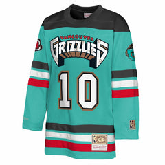 Turquoise Mike Bibby Memphis Grizzlies Youth Maxxed Out 2.0 Fashion Hockey Jersey | NBA