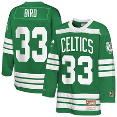 Kelly Green Larry Bird Boston Celtics Youth Maxxed Out 2.0 Fashion Hockey Jersey | NBA