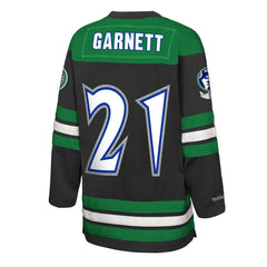Black Kevin Garnett Minnesota Timberwolves Youth Maxxed Out 2.0 Fashion Hockey Jersey | NBA