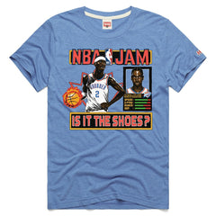 Light Blue Shai Gilgeous-Alexander Oklahoma City Thunder Homage Unisex NBA Jam Tri-Blend T-Shirt | NBA