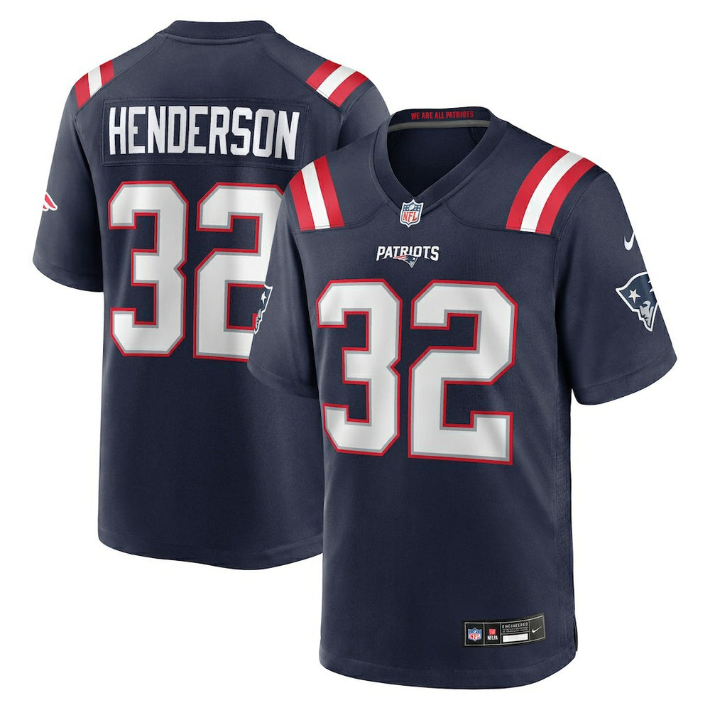 New England Patriots TreVeyon Henderson 2025 NFL Draft Game Jersey | NFL Discount