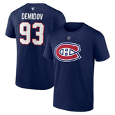 Ivan Demidov Montreal Canadiens Fanatics Authentic Stack Name & Number T-Shirt - NHL T-shirts