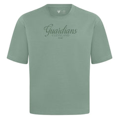 Cleveland Guardians Levelwear Ethereal Oversized Luxe Signature Knit T-Shirt - MLB T-shirts