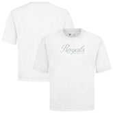 Kansas City Royals Levelwear Ethereal Oversized Luxe Signature Knit T-Shirt - MLB T-shirts
