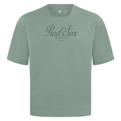 Boston Red Sox Levelwear Ethereal Oversized Luxe Signature Knit T-Shirt - MLB T-shirts