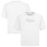 Philadelphia Phillies Levelwear Ethereal Oversized Luxe Signature Knit T-Shirt - MLB T-shirts