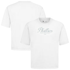 Philadelphia Phillies Levelwear Ethereal Oversized Luxe Signature Knit T-Shirt - MLB T-shirts