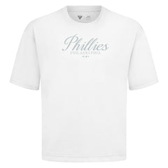 Philadelphia Phillies Levelwear Ethereal Oversized Luxe Signature Knit T-Shirt - MLB T-shirts