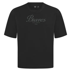 Atlanta Braves Levelwear Ethereal Oversized Luxe Signature Knit T-Shirt - MLB T-shirts
