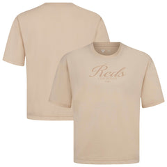 Cincinnati Reds Levelwear Ethereal Oversized Luxe Signature Knit T-Shirt - MLB T-shirts