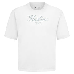 Miami Marlins Levelwear Ethereal Oversized Luxe Signature Knit T-Shirt - MLB T-shirts