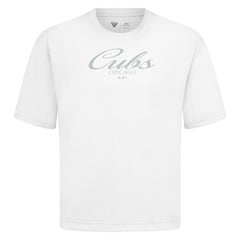 Chicago Cubs Levelwear Ethereal Oversized Luxe Signature Knit T-Shirt - MLB T-shirts