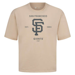 San Francisco Giants Levelwear Crossway Oversized Luxe Signature Knit T-Shirt - MLB T-shirts