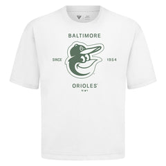 Baltimore Orioles Levelwear Crossway Oversized Luxe Signature Knit T-Shirt - MLB T-shirts