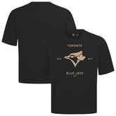 Toronto Blue Jays Levelwear Crossway Oversized Luxe Signature Knit T-Shirt - MLB T-shirts