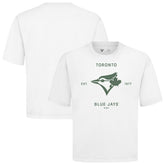 Toronto Blue Jays Levelwear Crossway Oversized Luxe Signature Knit T-Shirt - MLB T-shirts