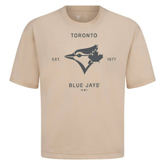 Toronto Blue Jays Levelwear Crossway Oversized Luxe Signature Knit T-Shirt - MLB T-shirts