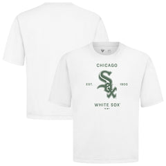 Chicago White Sox Levelwear Crossway Oversized Luxe Signature Knit T-Shirt - MLB T-shirts