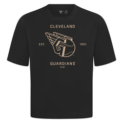 Cleveland Guardians Levelwear Crossway Oversized Luxe Signature Knit T-Shirt - MLB T-shirts