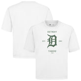Detroit Tigers Levelwear Crossway Oversized Luxe Signature Knit T-Shirt - MLB T-shirts