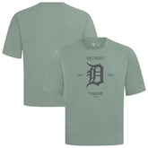Detroit Tigers Levelwear Crossway Oversized Luxe Signature Knit T-Shirt - MLB T-shirts