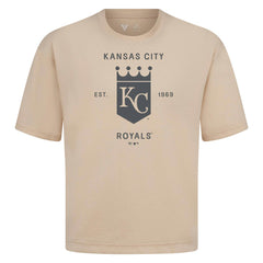 Kansas City Royals Levelwear Crossway Oversized Luxe Signature Knit T-Shirt - MLB T-shirts