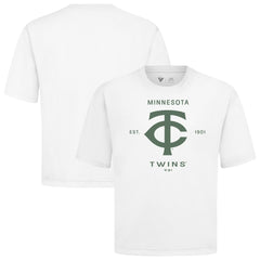 Minnesota Twins Levelwear Crossway Oversized Luxe Signature Knit T-Shirt - MLB T-shirts