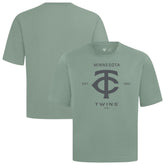 Minnesota Twins Levelwear Crossway Oversized Luxe Signature Knit T-Shirt - MLB T-shirts