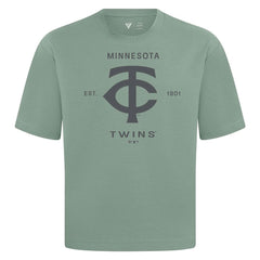 Minnesota Twins Levelwear Crossway Oversized Luxe Signature Knit T-Shirt - MLB T-shirts