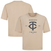 Minnesota Twins Levelwear Crossway Oversized Luxe Signature Knit T-Shirt - MLB T-shirts