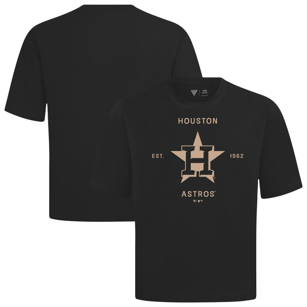 Houston Astros Levelwear Crossway Oversized Luxe Signature Knit T-Shirt - MLB T-shirts