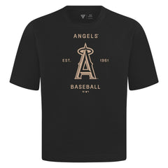 Los Angeles Angels Levelwear Crossway Oversized Luxe Signature Knit T-Shirt - MLB T-shirts