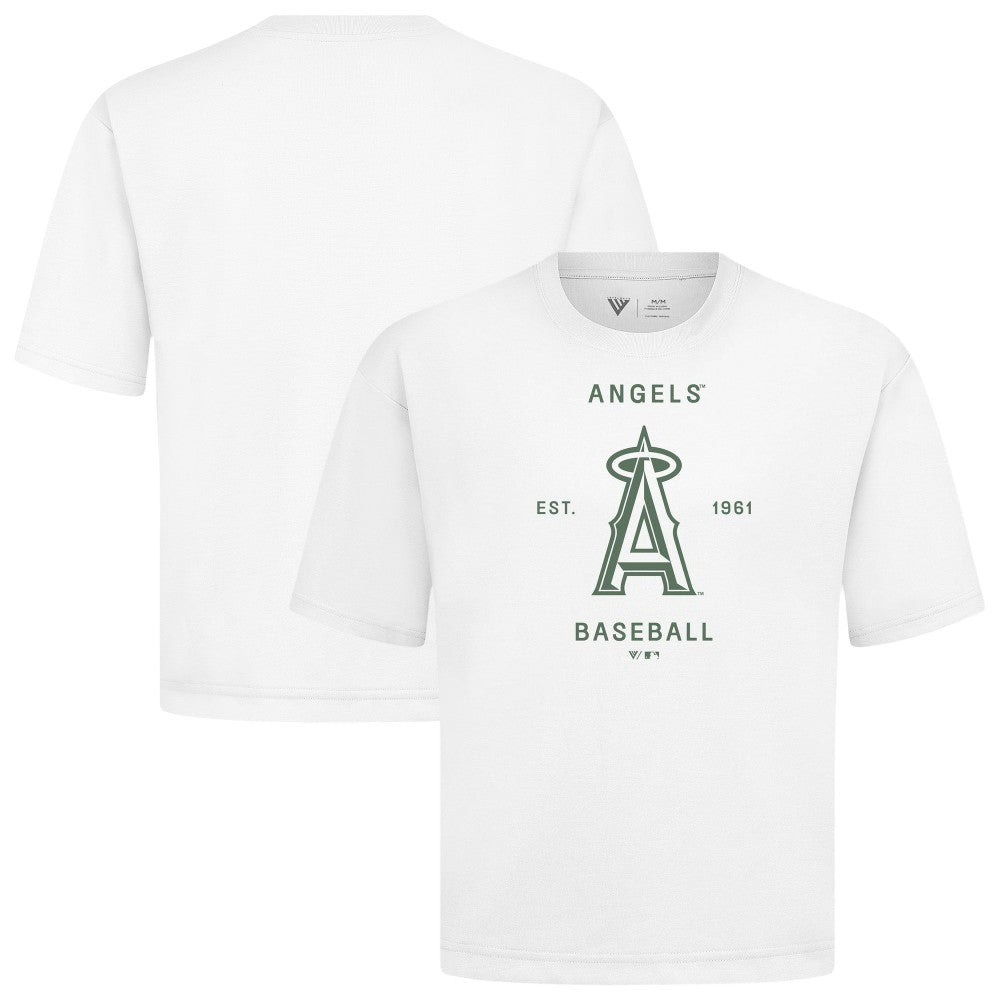 Los Angeles Angels Levelwear Crossway Oversized Luxe Signature Knit T-Shirt - MLB T-shirts