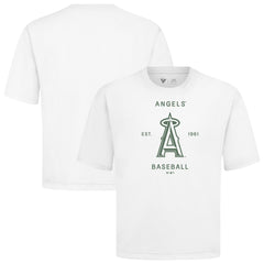 Los Angeles Angels Levelwear Crossway Oversized Luxe Signature Knit T-Shirt - MLB T-shirts