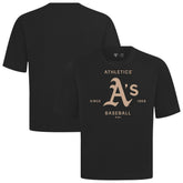 Athletics Levelwear Crossway Oversized Luxe Signature Knit T-Shirt - MLB T-shirts