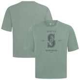 Seattle Mariners Levelwear Crossway Oversized Luxe Signature Knit T-Shirt - MLB T-shirts