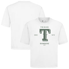 Texas Rangers Levelwear Crossway Oversized Luxe Signature Knit T-Shirt - MLB T-shirts