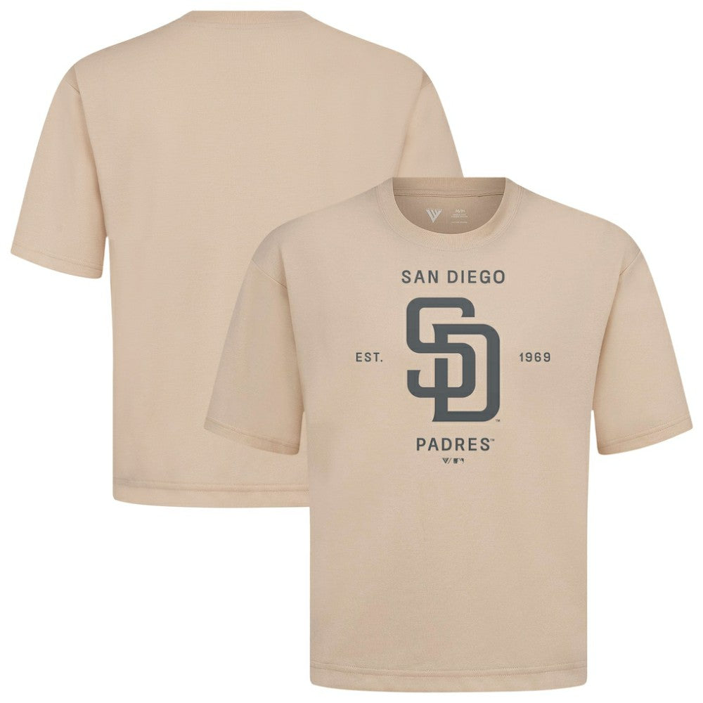 San Diego Padres Levelwear Crossway Oversized Luxe Signature Knit T-Shirt - MLB T-shirts