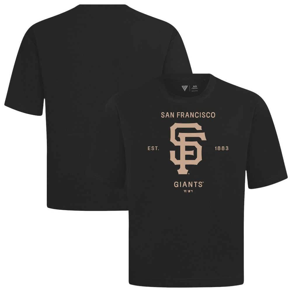 San Francisco Giants Levelwear Crossway Oversized Luxe Signature Knit T-Shirt - MLB T-shirts