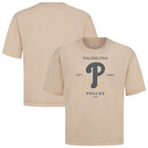 Philadelphia Phillies Levelwear Crossway Oversized Luxe Signature Knit T-Shirt - MLB T-shirts