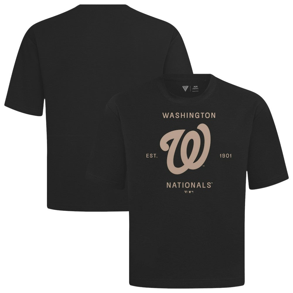 Washington Nationals Levelwear Crossway Oversized Luxe Signature Knit T-Shirt - MLB T-shirts