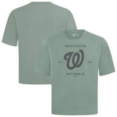 Washington Nationals Levelwear Crossway Oversized Luxe Signature Knit T-Shirt - MLB T-shirts
