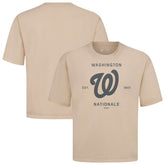 Washington Nationals Levelwear Crossway Oversized Luxe Signature Knit T-Shirt - MLB T-shirts