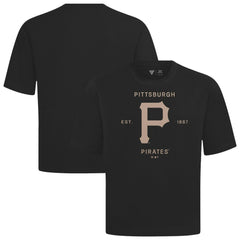 Pittsburgh Pirates Levelwear Crossway Oversized Luxe Signature Knit T-Shirt - MLB T-shirts