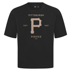 Pittsburgh Pirates Levelwear Crossway Oversized Luxe Signature Knit T-Shirt - MLB T-shirts