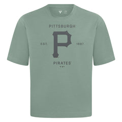 Pittsburgh Pirates Levelwear Crossway Oversized Luxe Signature Knit T-Shirt - MLB T-shirts